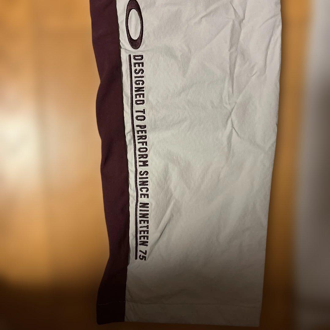 オークリー ゴルフパンツ ホワイト/バーガンディ