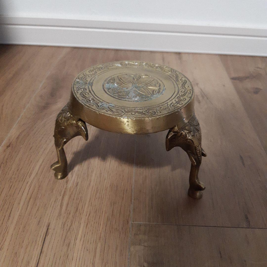 置物 オブジェミニテーブル ゴールドアジアン雑貨　アジア雑貨アンティーク風