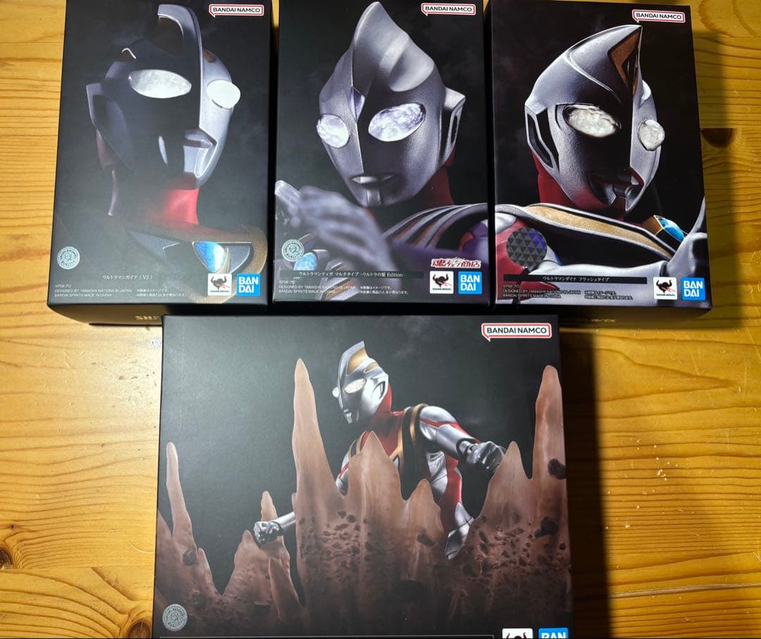 真骨彫製法　ティガ　ガイア　ダイナ　ガイア用エフェクトパーツ　セット