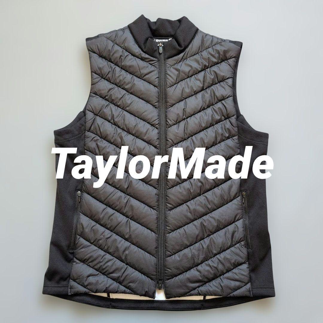 【極美品】テーラーメイドゴルフ　中綿フルジップダウンベスト　O 黒