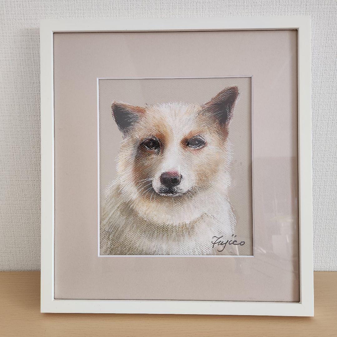 【原画】橋本不二子 パステル画 直筆サイン