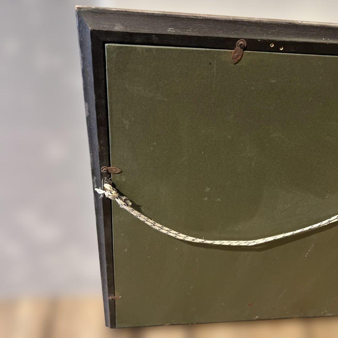 「ポピー」 額装 悦子 額縁入り 水彩画　壁掛け　インテリア　コレクション