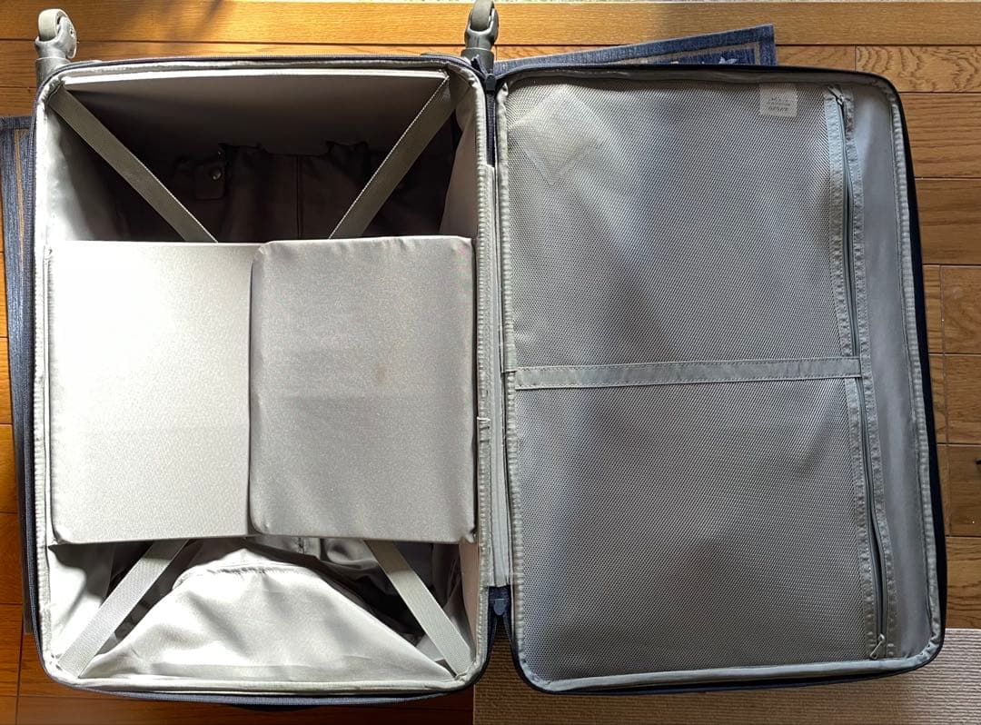 【廃盤】無印良品 ソフトキャリーケース ネイビー Lサイズ 美品