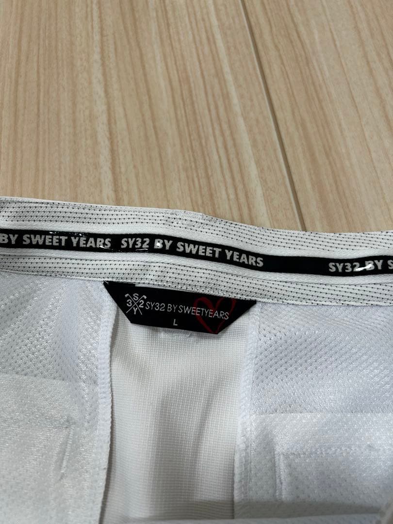 【新品タグ付】SY32 by SWEET YEARS ゴルフ スカート 白 L