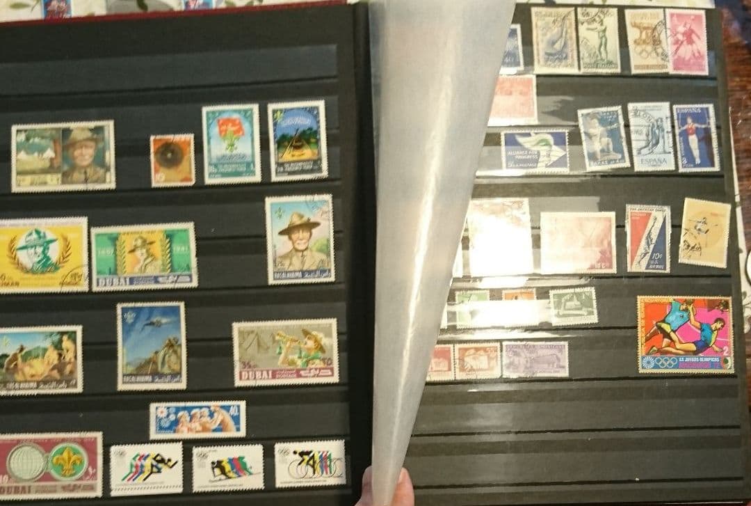 438)  使用済み切手  国内-外国