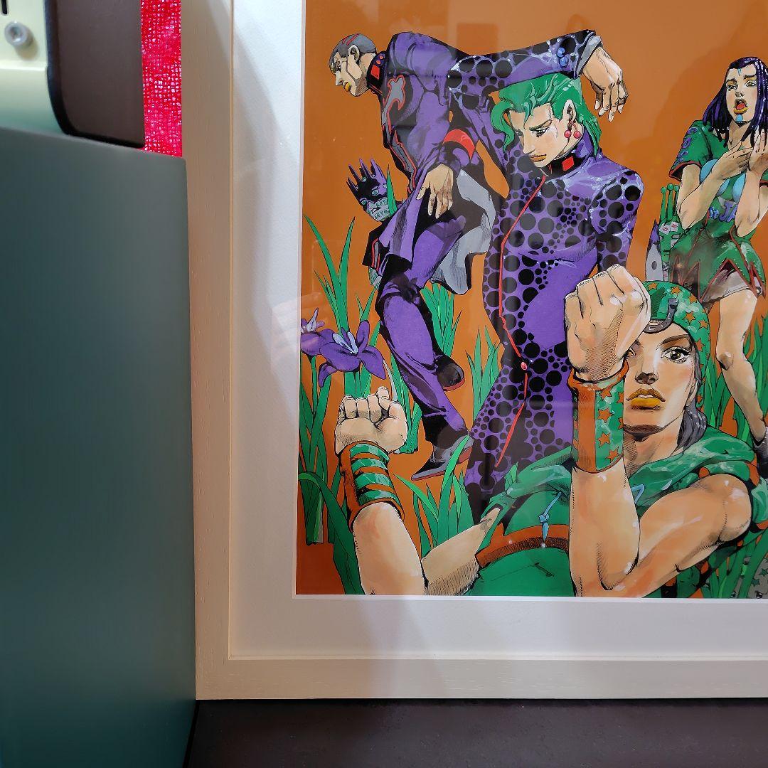 ジョジョの奇妙な冒険 複製原画 キーヴィジュアル 金沢 ジョジョ展 冒険の波紋
