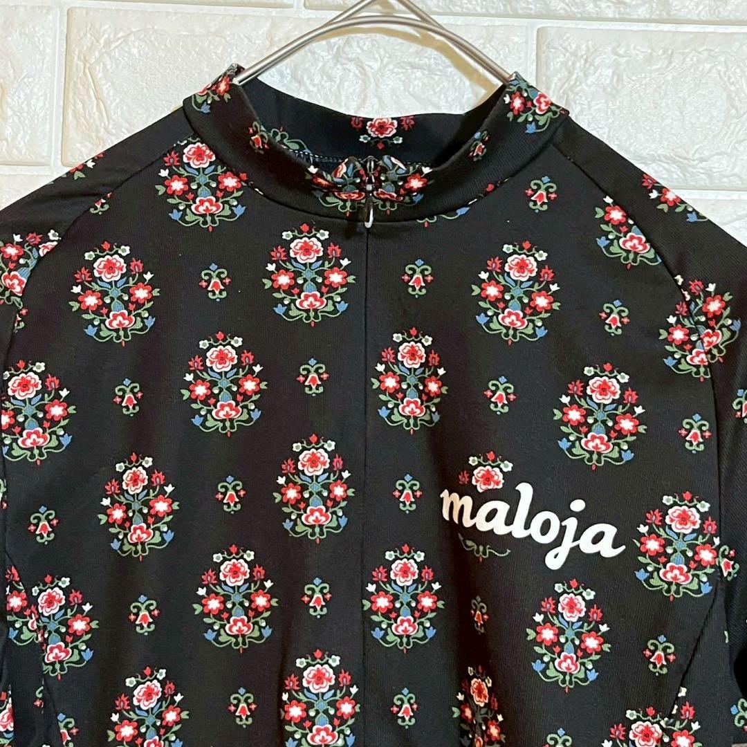 【極美品】maloja マローヤ サイクルジャージ レディースS花柄 刺繍調