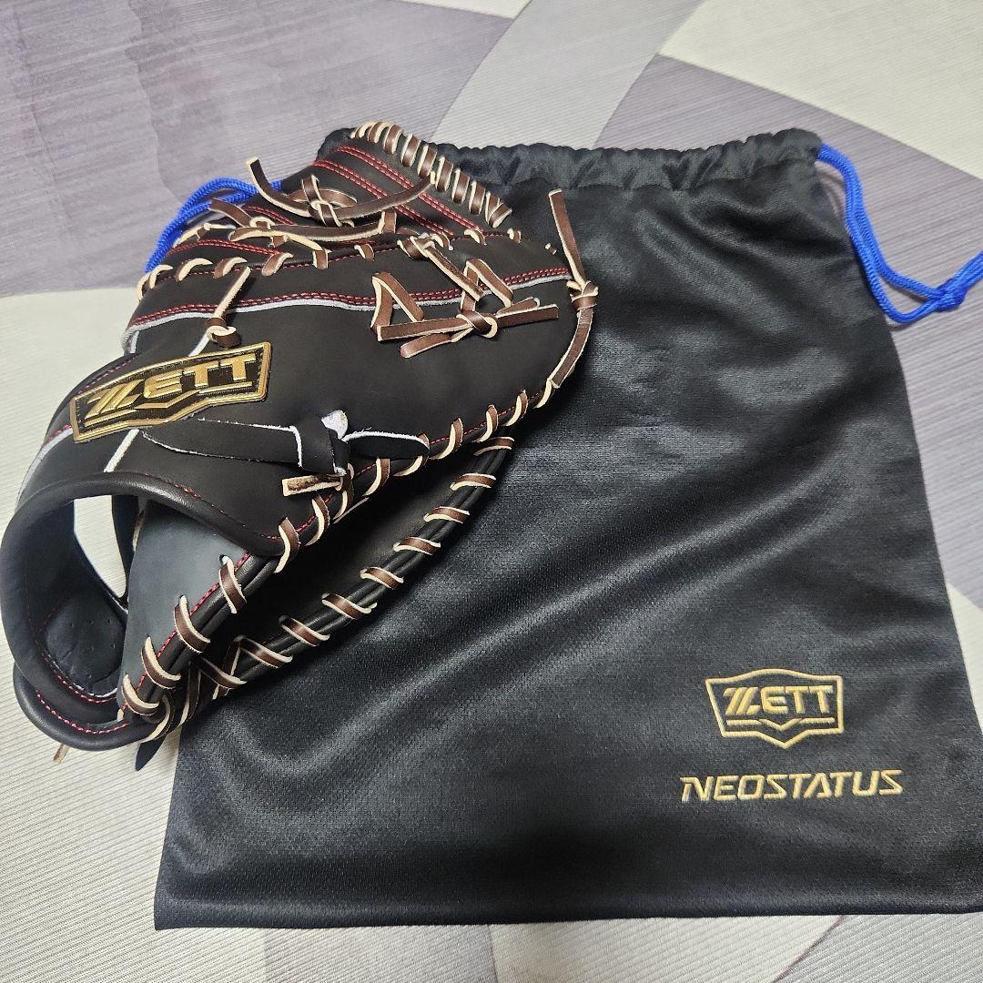 ZETT 硬式野球ファーストグローブ ブラック