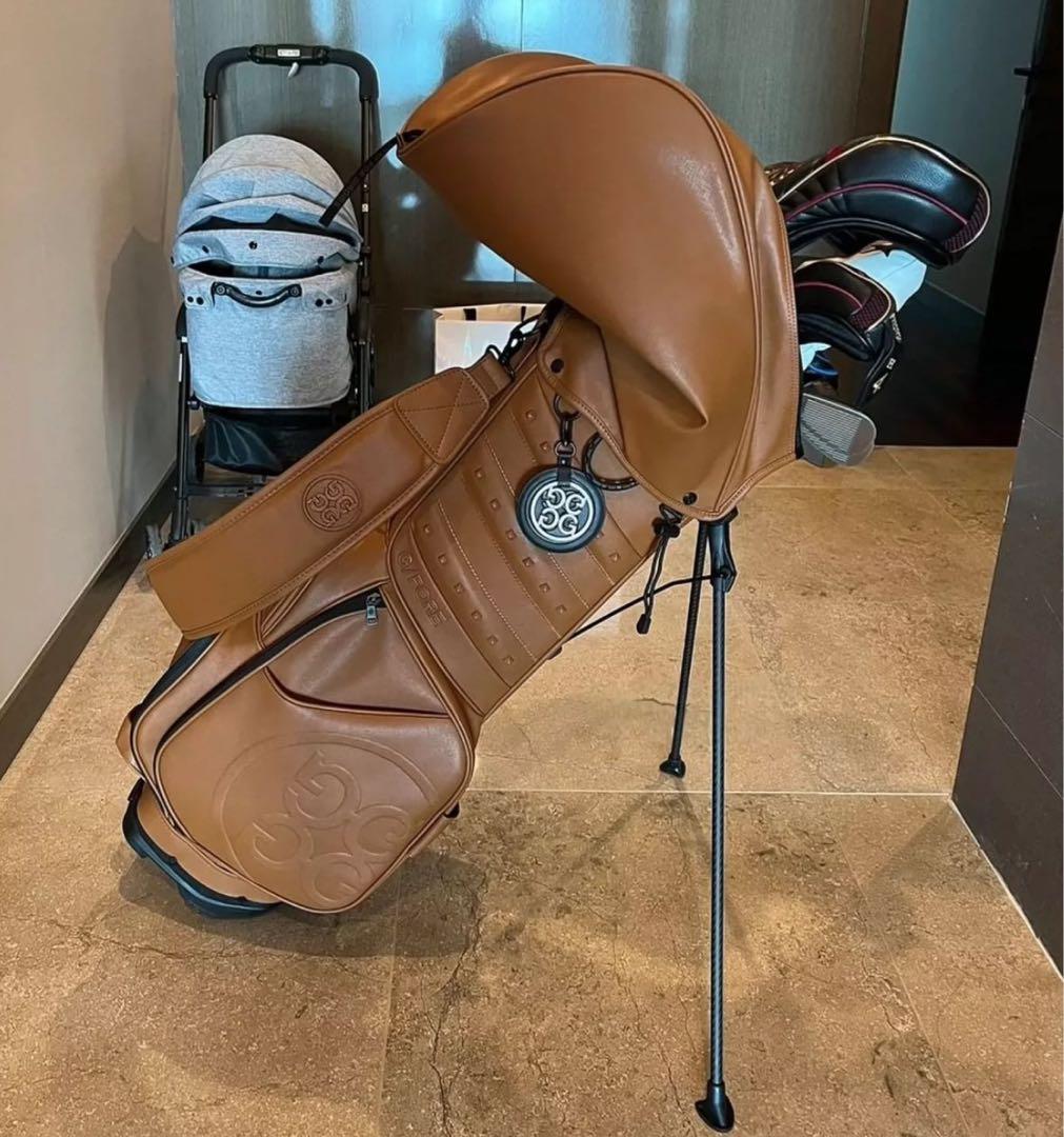 G/FORE ジーフォア キャディバッグ スタンド型 ブラウン PUゴルフバッグ