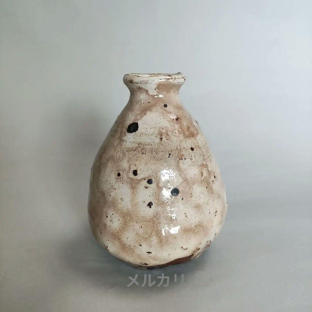 中川自然坊　粉引唐津徳利　唐津焼