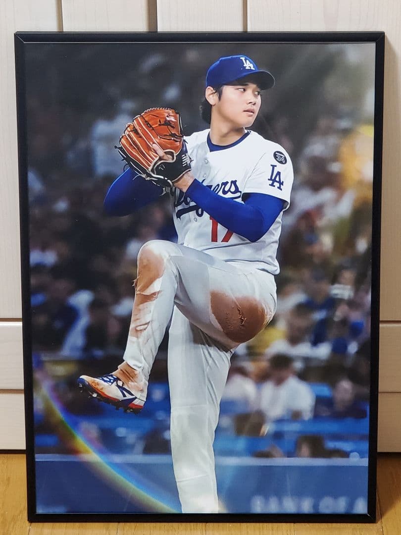 いがらC ドジャース大谷翔平MLB ！A3ポスターフレーム付き&A4セット