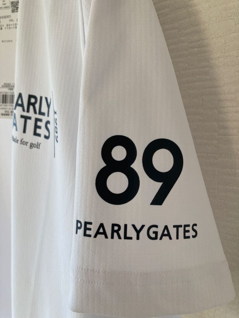 PEARLY GATES ホワイト ハイネックシャツ（新品未使用タグ付）