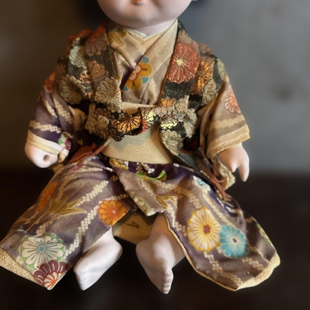 陶器製日本人形 約30cm 和服