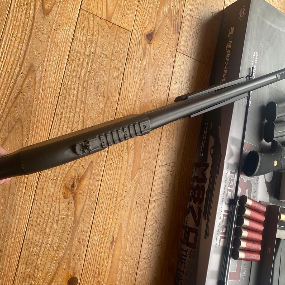 東京マルイ　M870タクティカル　ブリーチャーグリップ＋ガスタンク付　中古