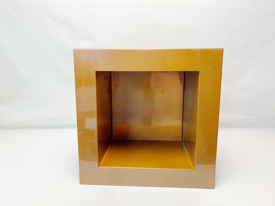 未使用 茶道具 炉壇 利休炉壇 黒真塗 唐松蒔絵 炉縁 2点セット 茶道 囲炉裏