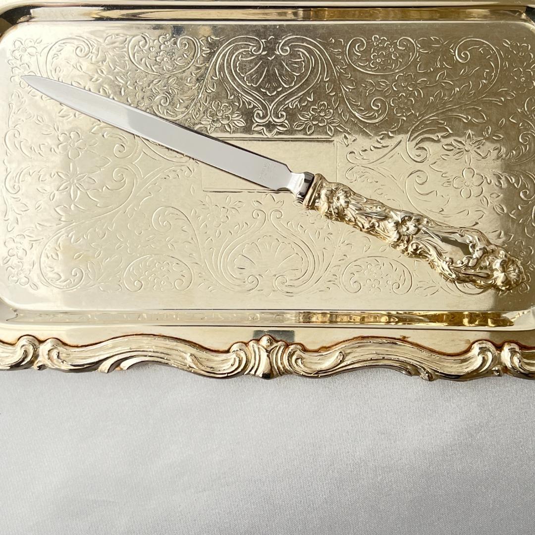 【Gorham】 アールヌーボー レターオープナー / レターナイフ【純銀】