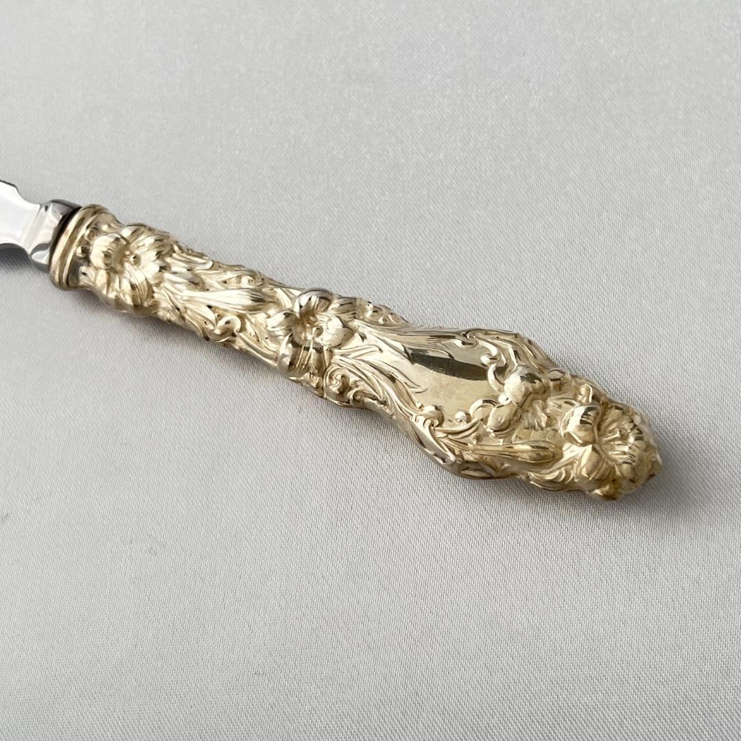 【Gorham】 アールヌーボー レターオープナー / レターナイフ【純銀】