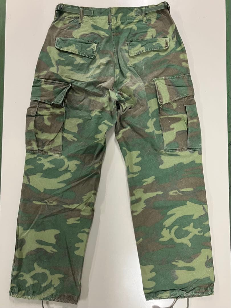 赤　米軍実物　60's ④⑧ ジャングルファティーグ　ERDL ノンリップ