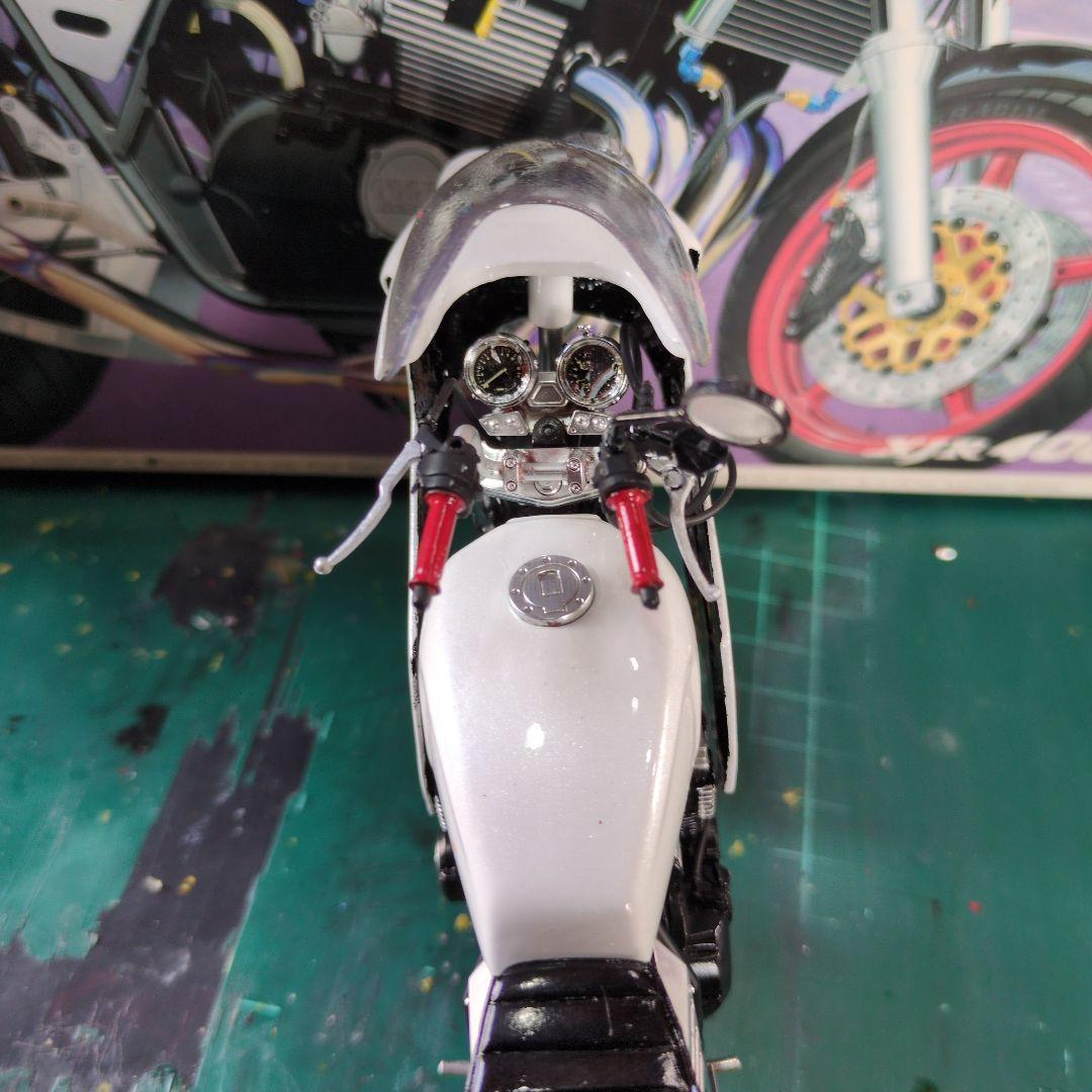 XJR400 プラモデル 族車仕様 デュアルカウル付き