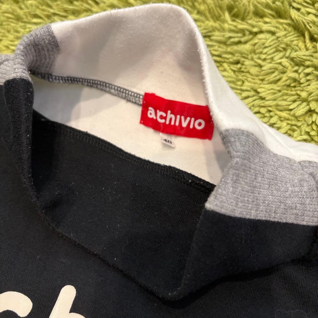 アルチビオ archivio 長袖モックネック トレーナー ブラック 40（L）