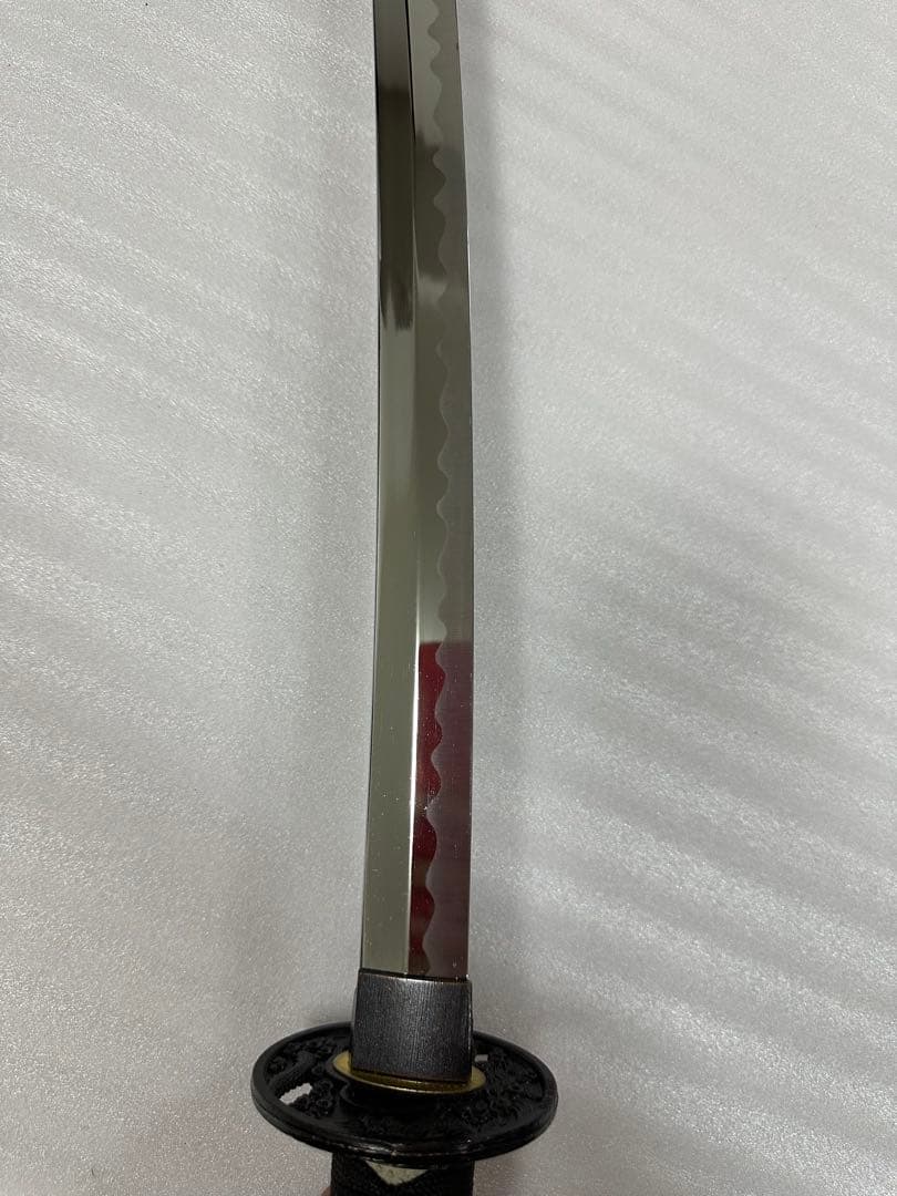 美品 模造刀 打刀 黑鞘 鞘付長さ約103cm