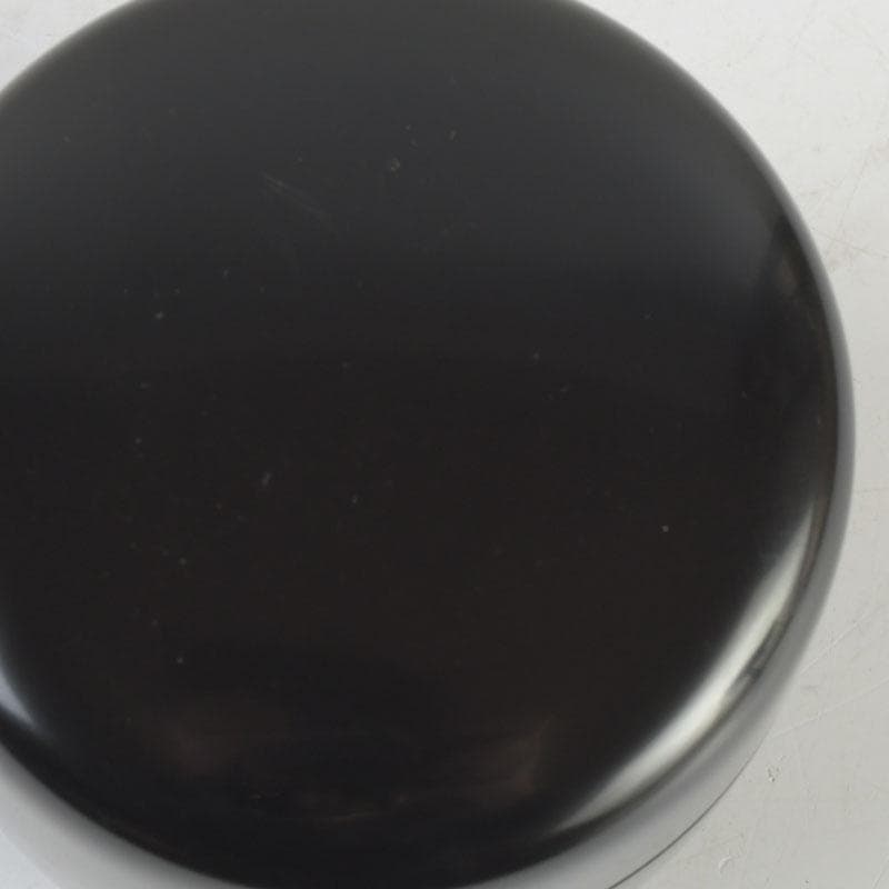 茶道具　山中塗　坂下雄峰作　黒中棗　共箱　V　9829