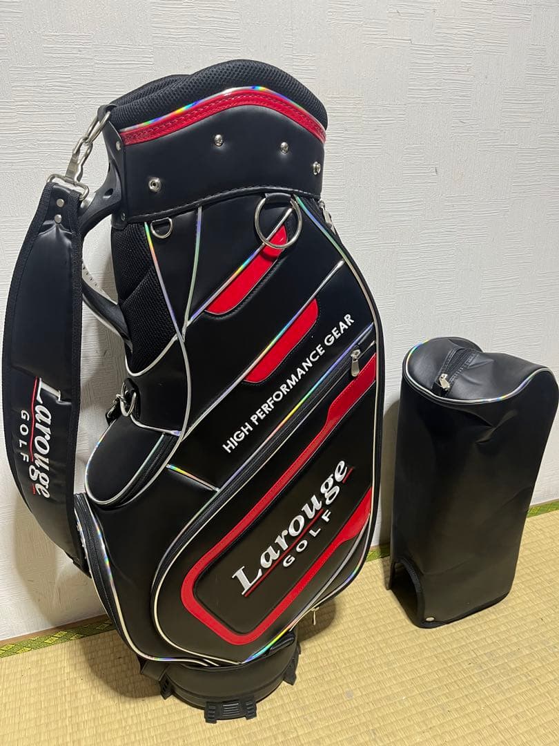美品！ラルージュ　Larouge Golf キャディバッグ　フードカバー付属