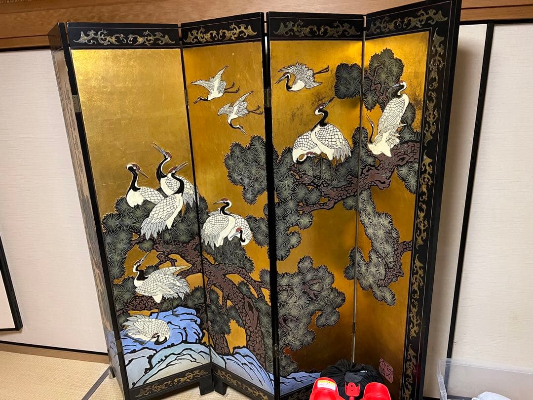 ▪️屏風▪️松鶴