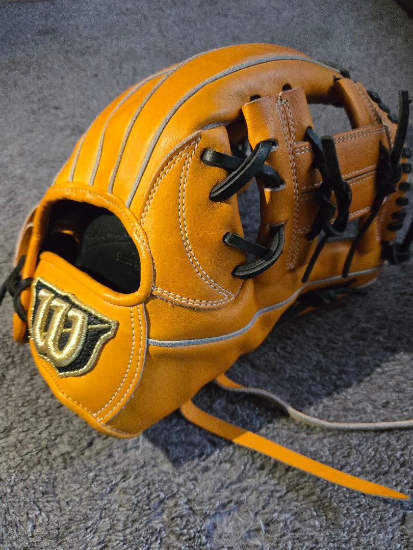 Wilson 硬式グローブ オレンジ 日本製