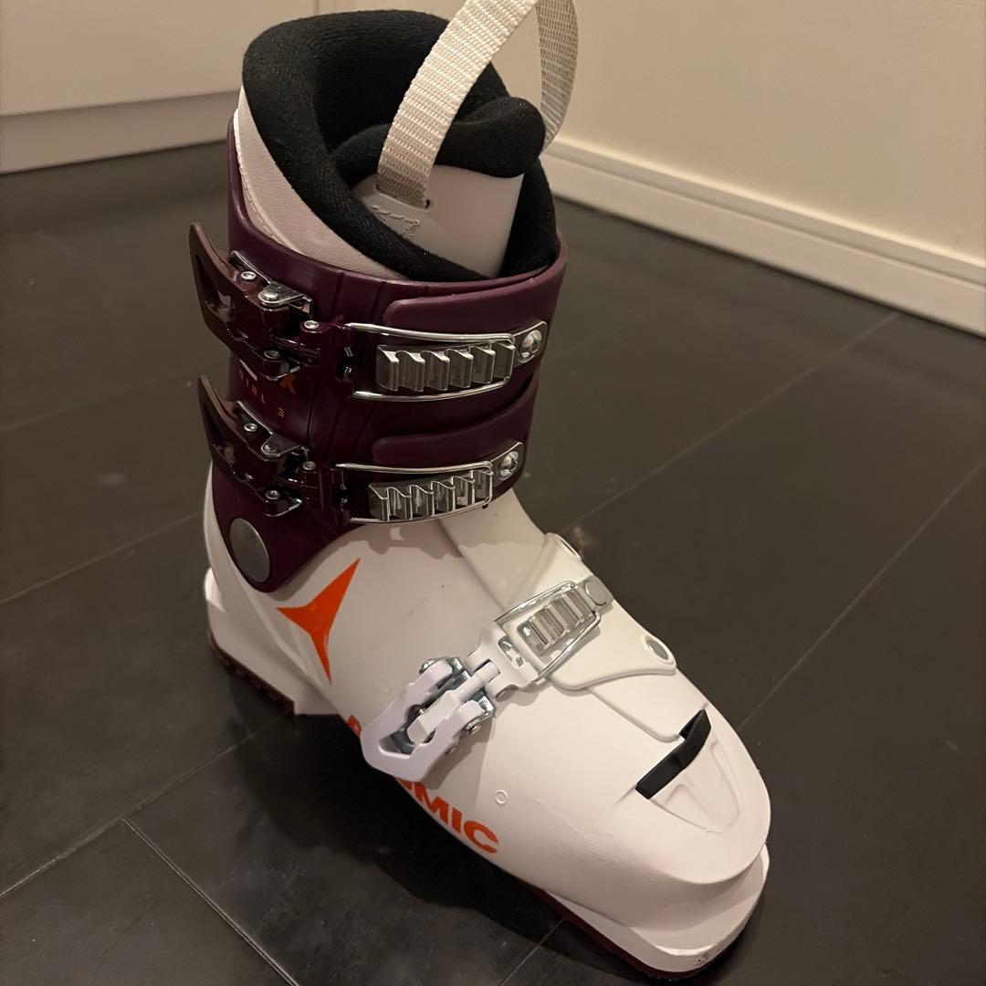 ATOMIC 子供用スキーブーツ 23cm-23.5cm ホワイト/パープル