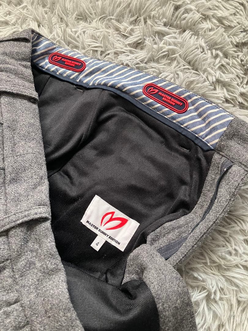 ★ PEARLY GATES マスターバニー ウールキルティングパンツ　4 ★