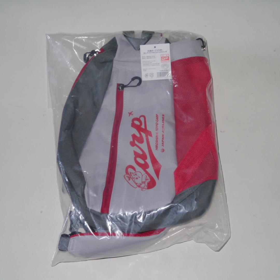 広島カープ JALxCarp メガホンが入るスリングショルダーバッグ