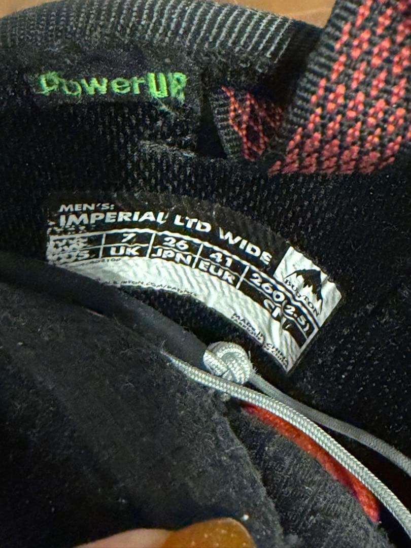 BURTON ブラック スノーボードブーツ WIDE 26cm