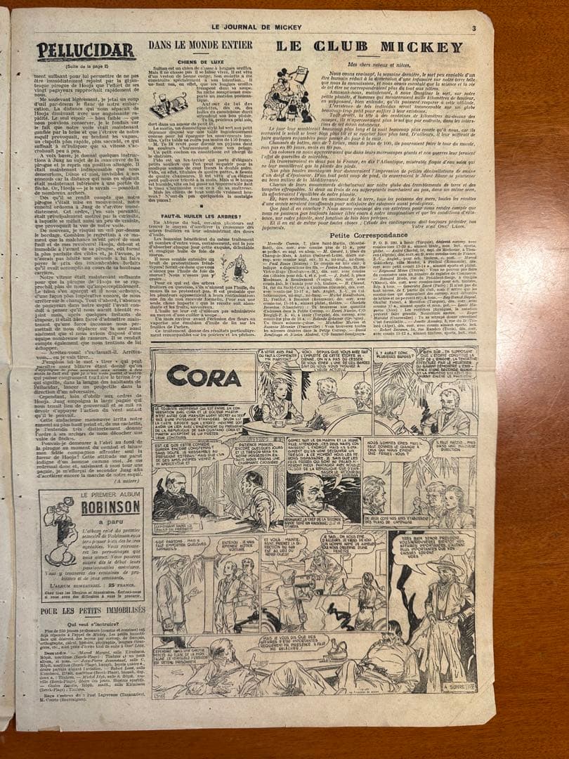ビンテージMICKEY Le Journal de Mickey 1938年