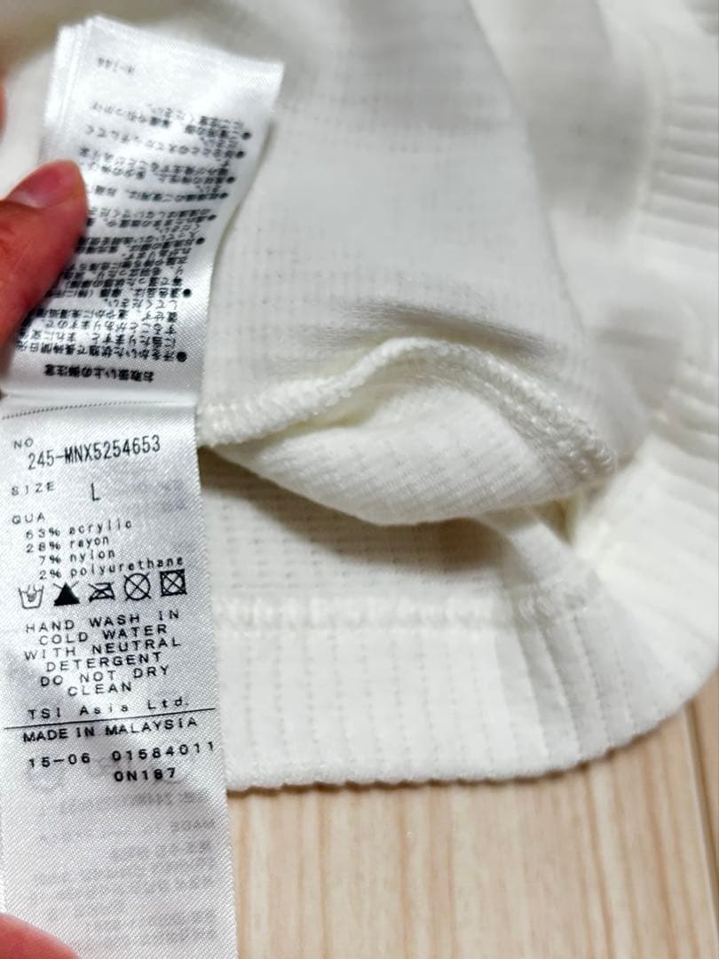 キャロウェイ ゴルフ メンズ タートルネック ニット リブ素材 ホワイト L