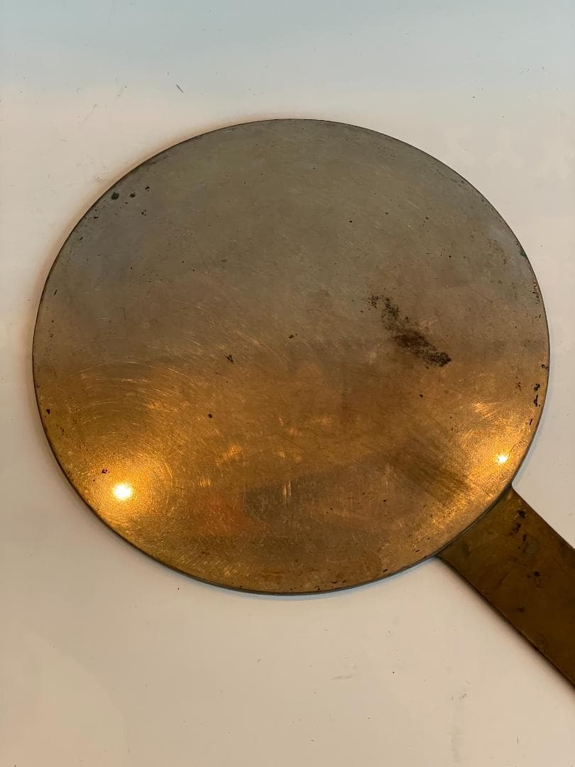 古鏡 和鏡 銅鏡 手鏡 江戸時代 骨董 時代物 古道具 古美術 天下一藤原作