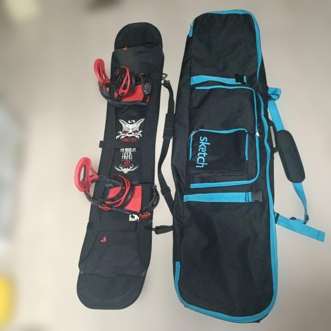 HAMMERHEAD スノーボードビンーティングセット　バッグ 付