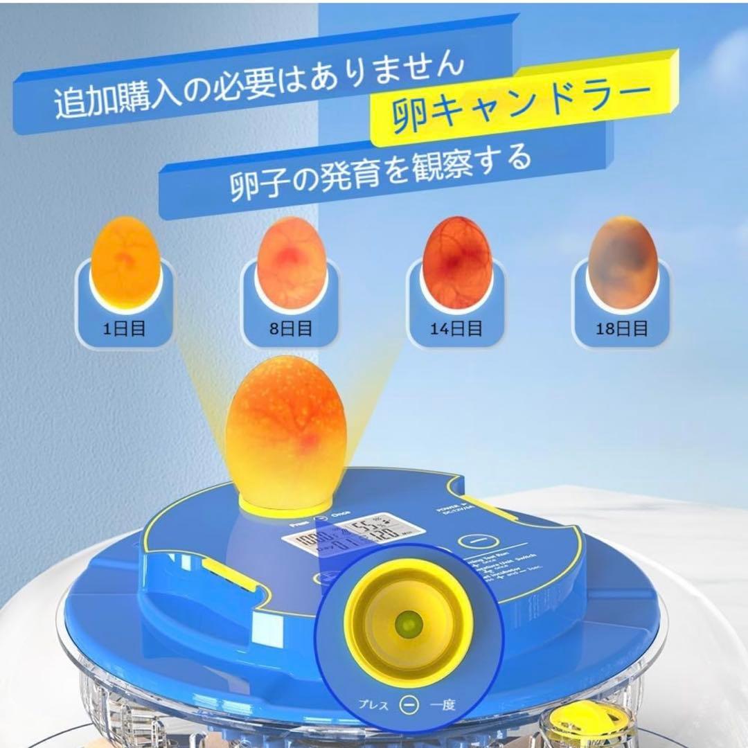 【新品未開封】自動孵卵器 自動転卵・湿度調整式 鳥類専用　18個　12888円