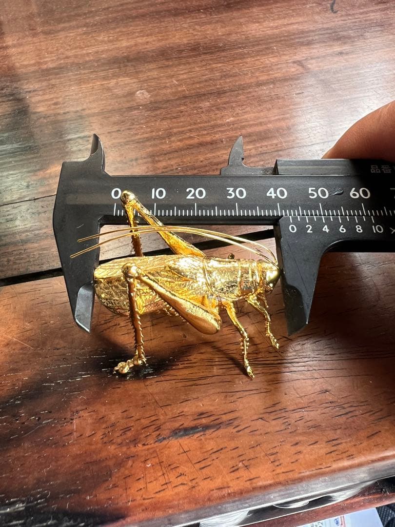 キリギリス（螽斯）の置物 銅製