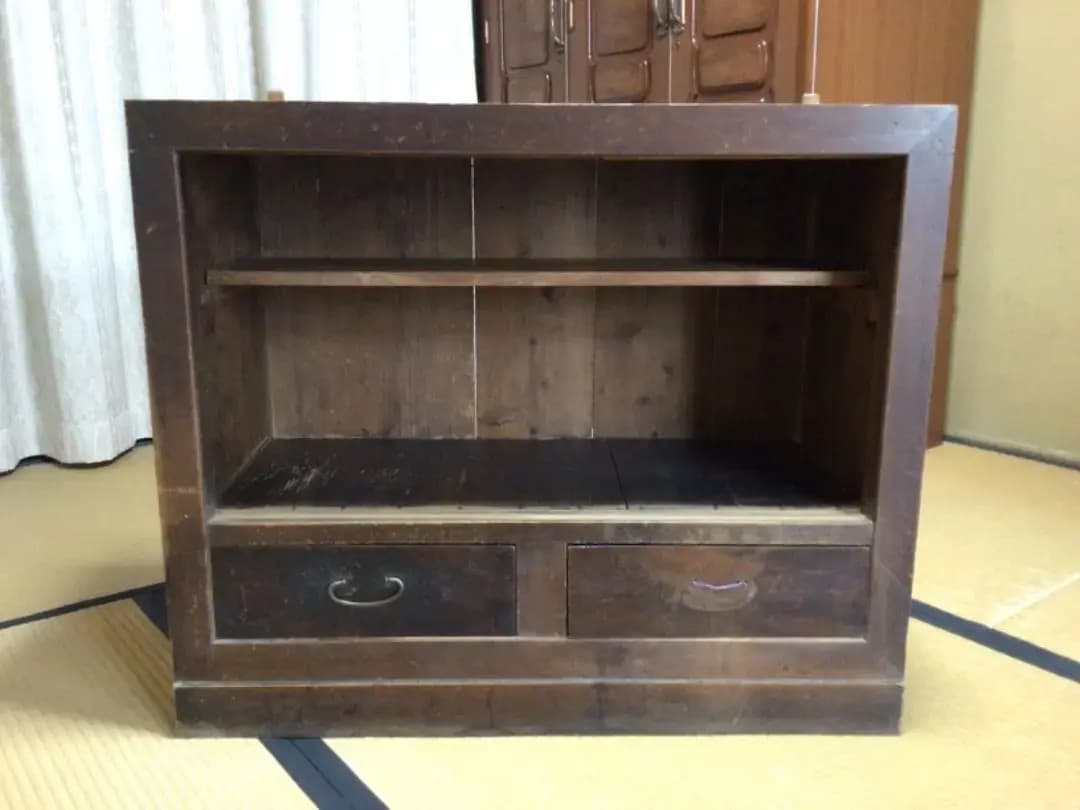 昭和レトロ　みずや　戸棚　食器棚　アンティーク