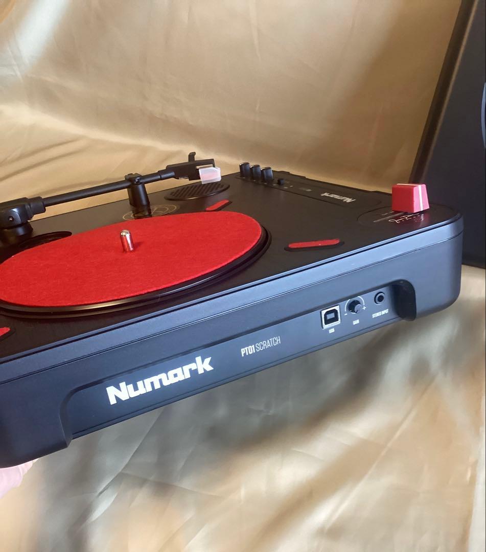 Numark PT01 Scratch + スクラッチ用カスタムフェーダー交換済
