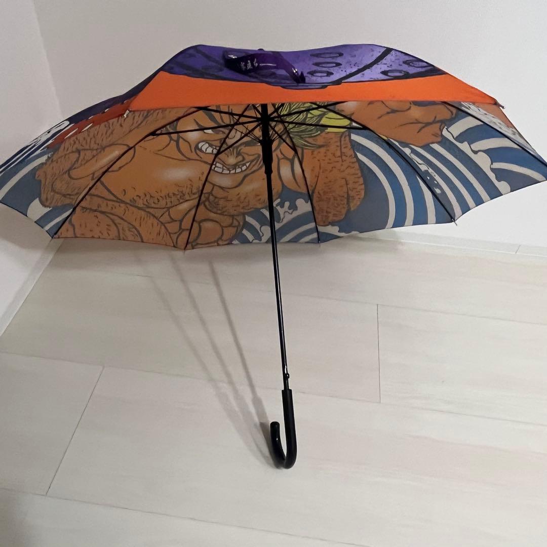 刃牙展　花山薫　傘　侠客立ち　紫