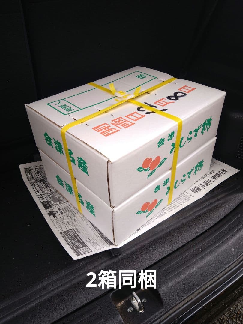 会津みしらず柿　会津身知らず柿　B級品　4Ｌサイズ　15個入り✕2箱　30個　2
