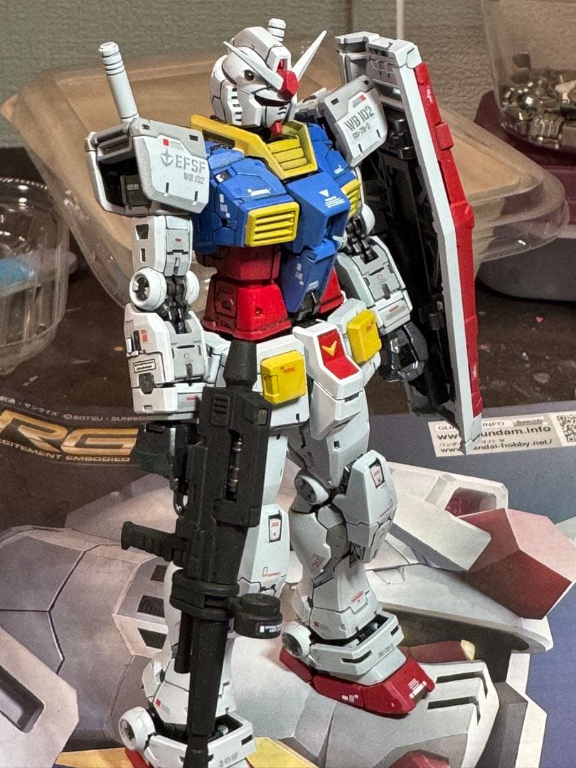 k*i様 RG ガンダム 1/144 スケールver2.0塗装済み完成品