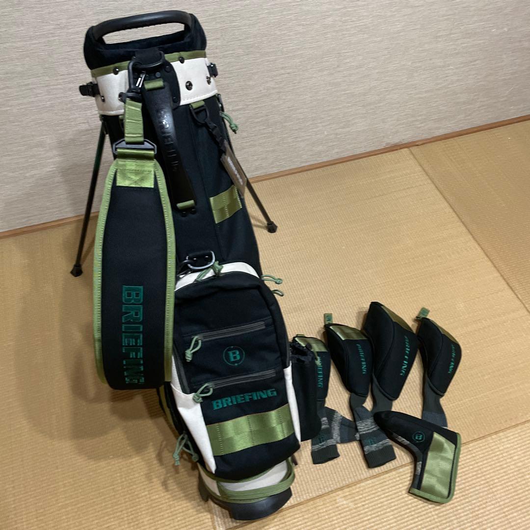 BRIEFING スタンド式ゴルフバッグ ブラック/グリーン
