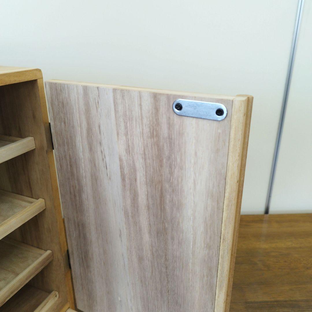 掛け軸専用　木製収納ボックス 黒色金具付き