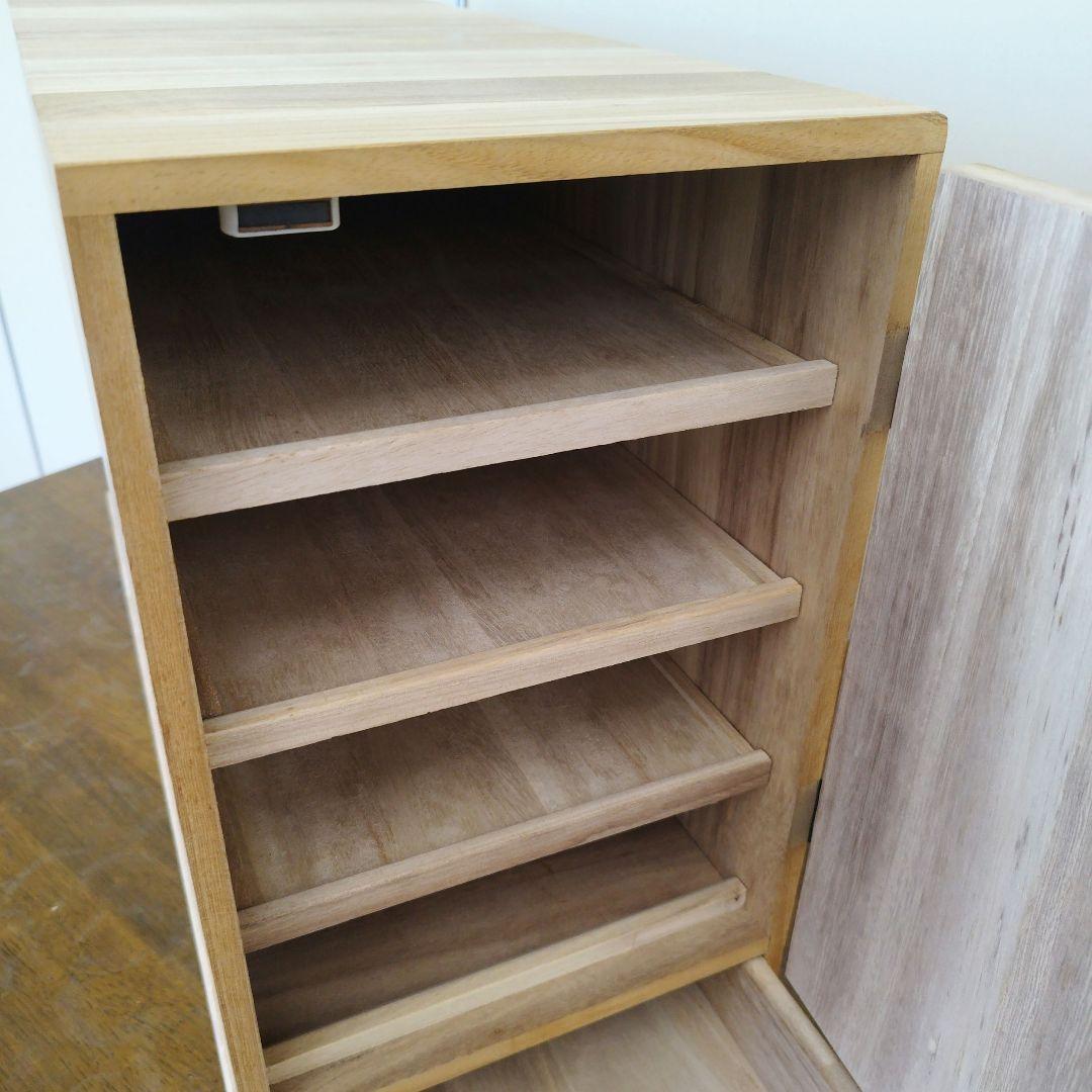 掛け軸専用　木製収納ボックス 黒色金具付き