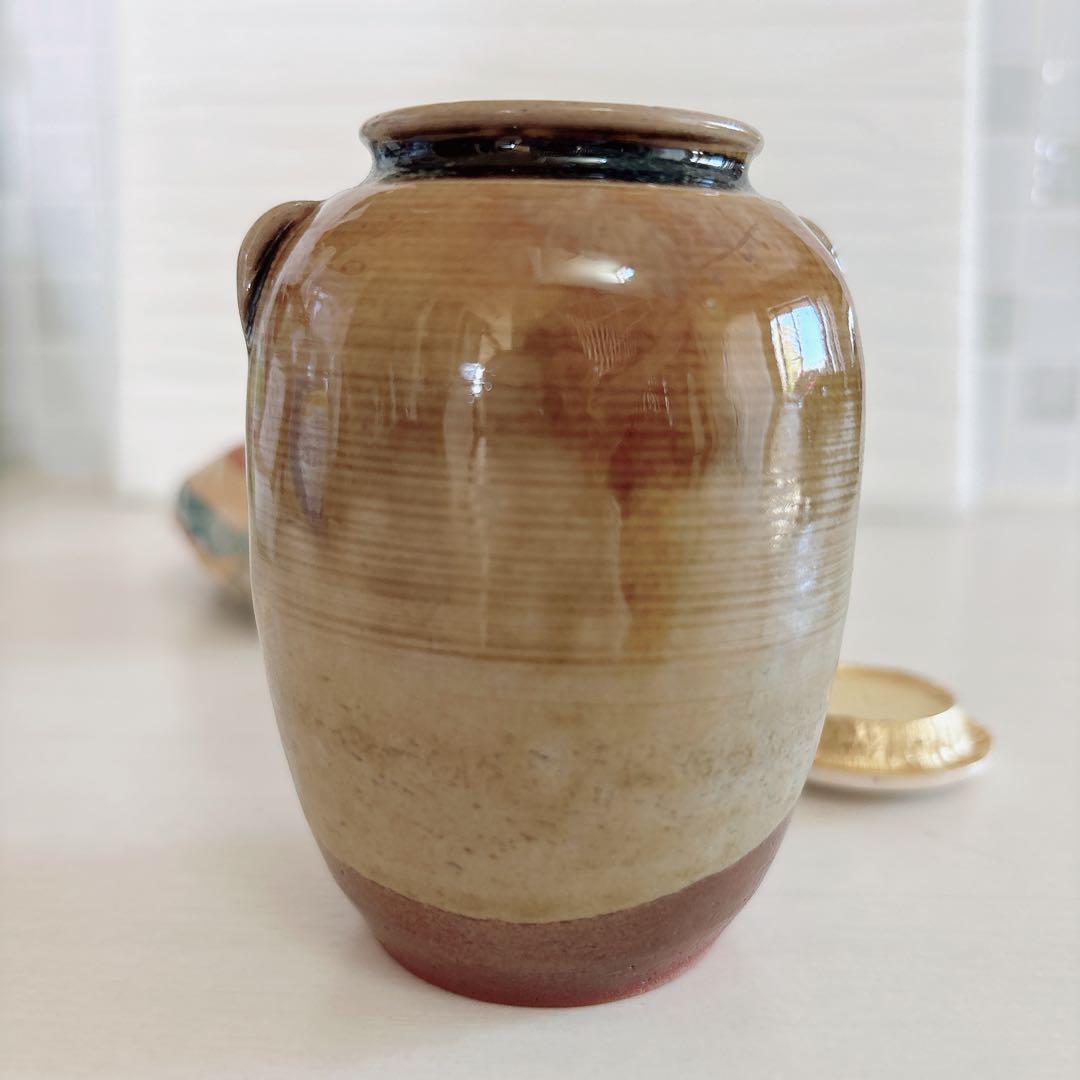 茶道具　高取茶入　味楽作　鵬雲斎書付