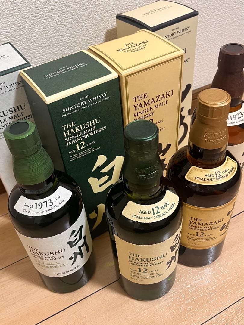 【箱付】山崎12年・NA・白州12年・NAサントリー・ハイボール缶2本