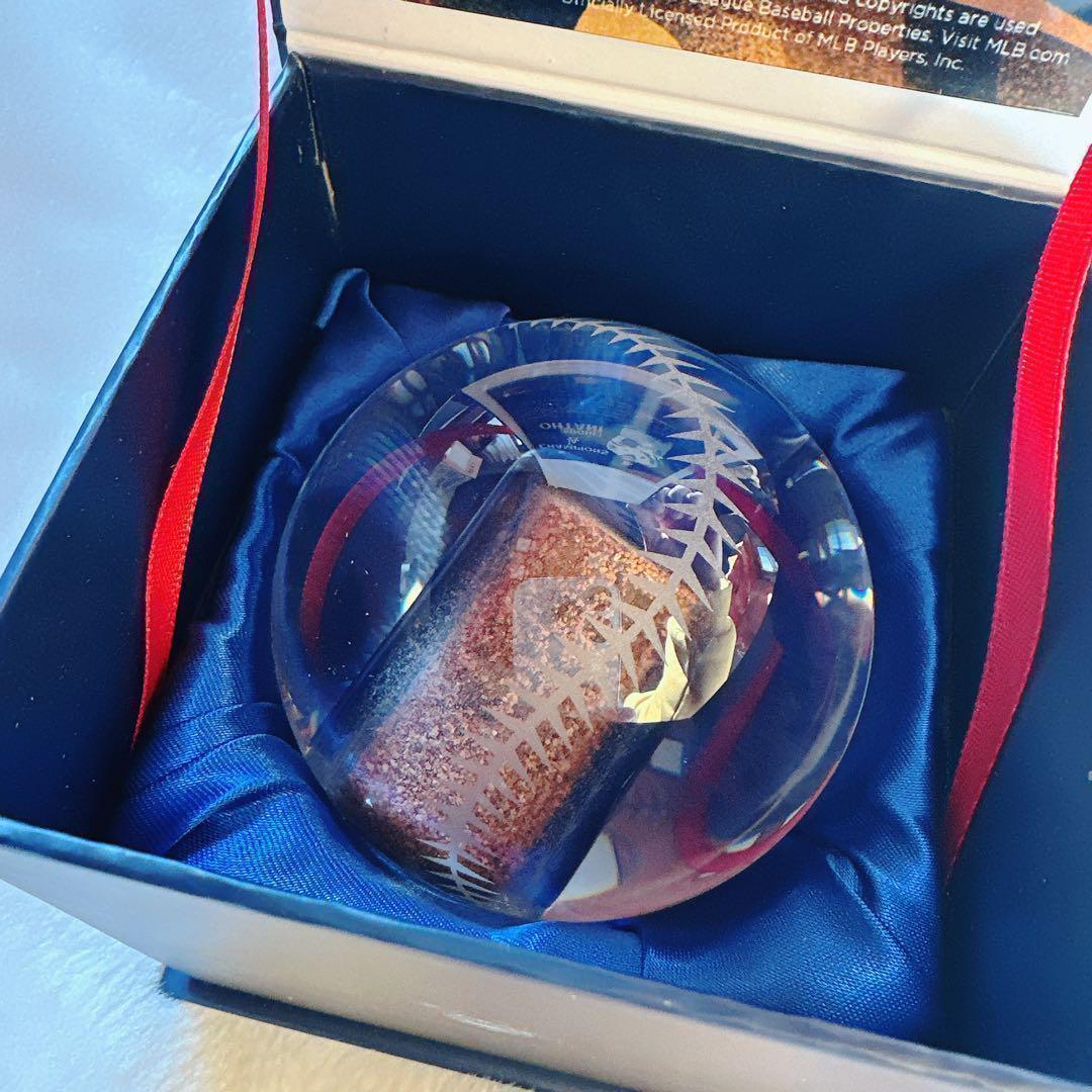 大谷翔平 ワールドシリーズチャンピオン クリスタルボール 土入り ドジャース